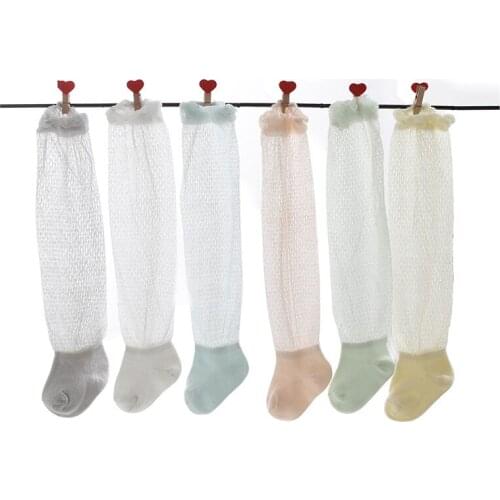 2021 Baby Girl Socks Toddler Baby Cotton Mesh Breathable Socks Newborn Infant Non-slip Baby Girls Socks 0-3 Years Cheap Stuff