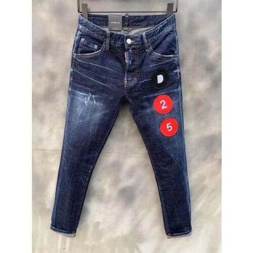 2021 Nnew Style DSQ2 Fashion Motorcycle Ripped Paint Dot mens Jeans 021