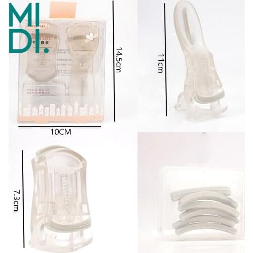 3 IN 1 Portable Eyelash Curler Professional Eye Lashes Curling Clip Replace Silicone Girls Beauty Eye Makeup Tool Accessories