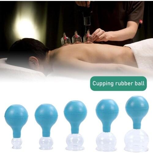 Anti Cellulite Suction Cup Rubber Head Glasses Jar Vacuum Cupping Set Cans Body Face Massager Cellulite Health Care