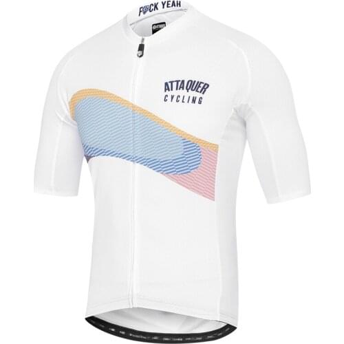 ATTAQUER ALL DAY SCOPE CYCLING JERSEY MEN New Black And White Bike Racing Wear Road Bike Riding Shirt MTB Training Clothing