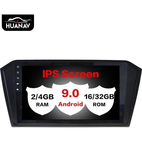 Android 9.0 Car DVD player GPS navigation for Volkswagen Passat 2016 Auto stereo car radio multimedia screen head uint recorder