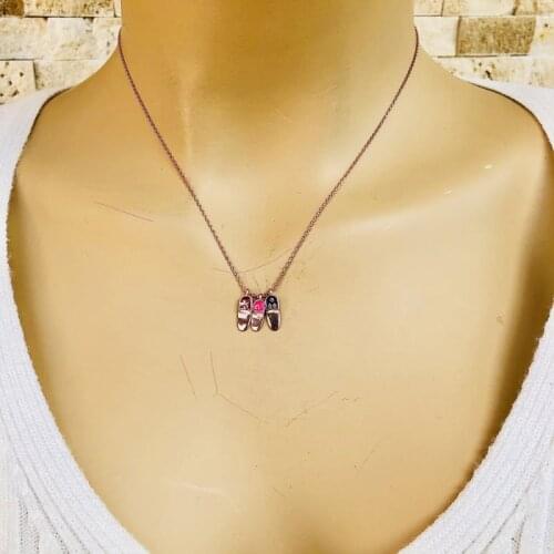 Happy Family 925 Sterling Silver Necklace Women Girls Gift Jewelry Accessories Fashion Handmade Elegant Chain