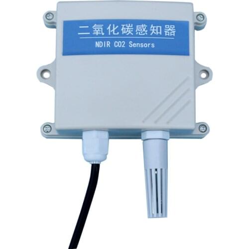 CO2 Temperature Humidity Sensor Transmitter RS485/Ethernet/GPRS Modbus RTU NDIR 0-10000ppm, PM2.5 LCD Display Optional
