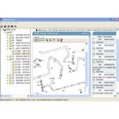 Detroit Diesel MBE 4000 Series 16V G23 Spare parts catalog