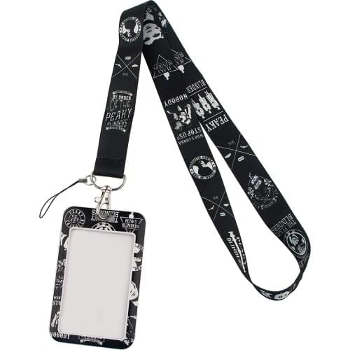 FD0255 Lanyard For Keys Movie Hang Rope Keycord USB ID Card Badge Holder Keychain Peaky Blinders Card Cover With Lanyard
