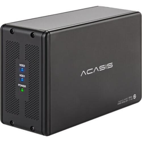 ACASIS DT-3608 Desktop 3.5-inch Dual-port SATA Serial Port to USB3.0 Mobile Hard Disk Array Box RAID Hard Disk Box 19575TW