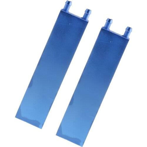 MagiDeal 2x Aluminum Water Cooling Block for CPU Graphics Radiator Heatsink 40x160mm