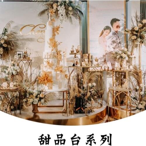 Metal Dessert Table Cake Stand Wedding Food Display Flower Holders Party Props 5 pcs/lot