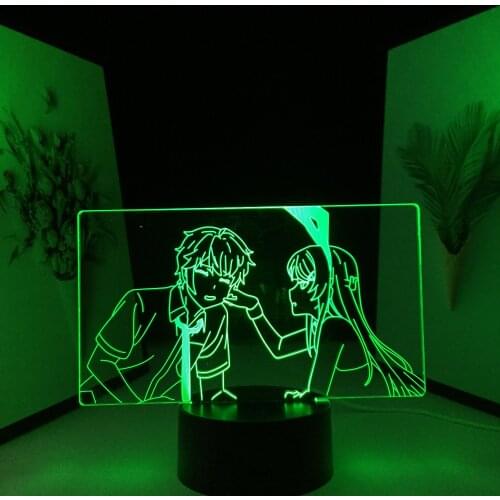 Mai Sakurajima Nightlight for Kids Birthday Gift Bedroom Decor Night Light Bunny Girl Manga Light Anime Figure 3D Lamp dropship