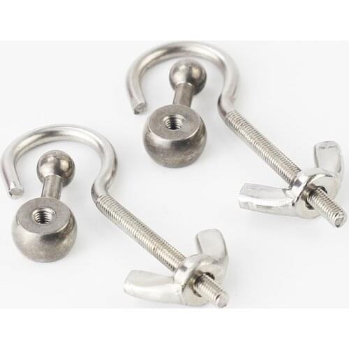 Stainless steel toe part with tie-down system for stop motion puppet