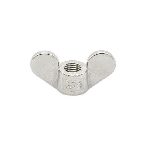 Wholesale!!50PCS/LOT M4 M5 M6 M8 M10 SS304 stainless steel ingot wing nuts hand tighten Butterfly nuts wing ear nuts hardware