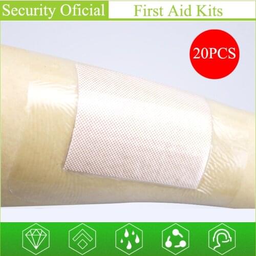 20Pcs10x10cm Waterproof Breathable First Band Aids Emergency Kit Large Wound Medical Patch Medical Adhesive Bandage Wound Patch