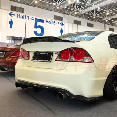 Use For Acura CSX Spoiler 2006--2011 Year Real Glossy Carbon Fiber Rear Wing Sport Accessories R Style Body Kit