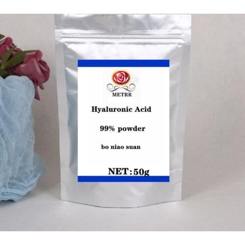Hyaluronic Acid powder, High quality cosmetic raw material hyaluronic acid powder, Pure hyaluronic Acid, Free shipping