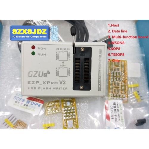 EZP_XPro V2 Programmer USB Motherboard Route LCD BIOS SPI FLASH IBM 25 Burner