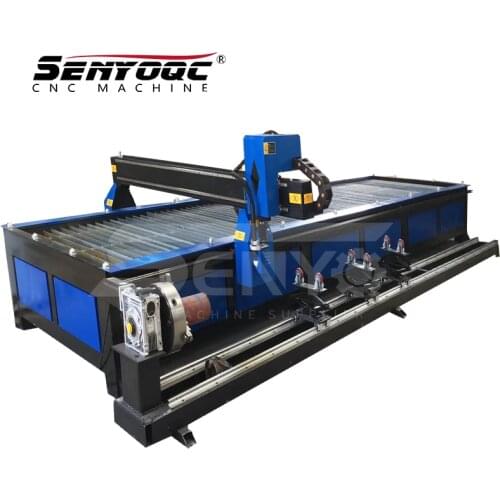 Industrial 3060 metal machinery 1530 carbon steel cnc china plasma cutting machine price with rotary axis