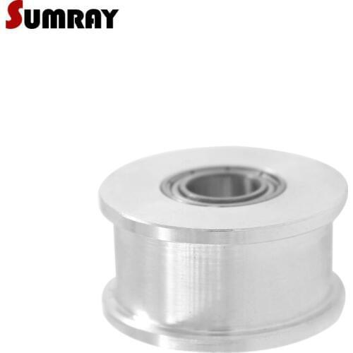 SUMRAY Idler Pulley XL 25T NO teeth Idler Bearing Stepper Motor Pulley Bore 5/6/7/8/10/12/15mm Width 11mm Passive Pulley Wheel