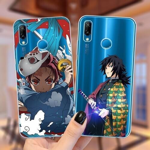 Demon Slayer Kimetsu No Yaiba Anime Silicone Phone Case For Capa Huawei P30 P10 P20 P40 Lite E Pro Y9 2019 Coque Soft TPU Cover