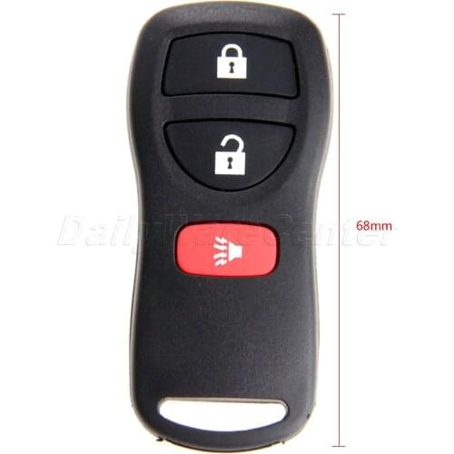 3 Buttons 28268-5W501 Replacement Keyless Entry Car Remote Key Fob Control Case Shell For Nissan KBRASTU15 315Mhz Car Covers