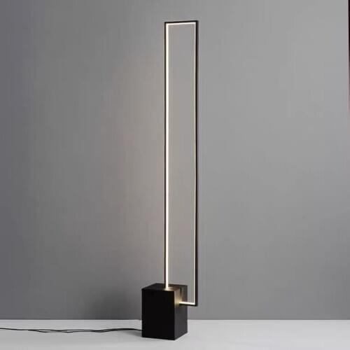 Modern minimalist led floor lamp creative personality design bedroom living room guest room line vertical lamp