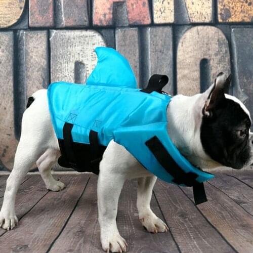 Dogs Swimwear Pets Swimming Jacket Harness Dog Life Vest Summer Shark Shaped Life Jacket Dog Clothes