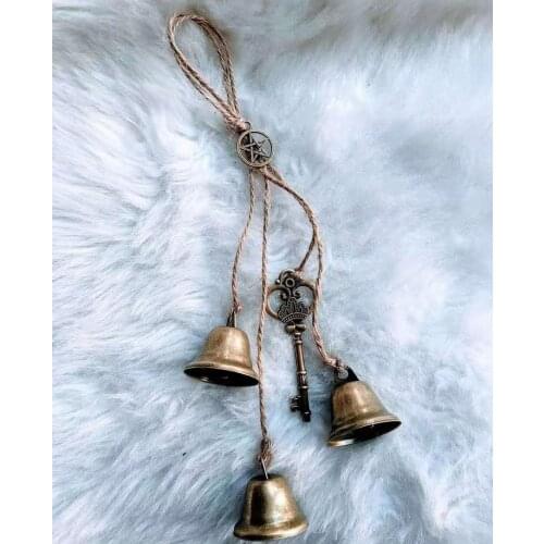 Witch Bells Pagan Energy Keychain Magic Home Protection Door Decor Good Luck Banish Evil Witch Gothic Jewelry