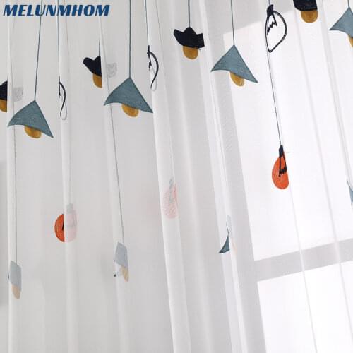 Real Rushed Woven Cortina High Grade Towel Chandelier Tulle For Living Room Simple Sheer Children Bedroom Drapes Panels