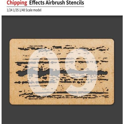 For LIANG-0009 Chipping Effects Airbrush Stencils Cardboard Tool for 1/24 1/35 1/48 Scale Model DIY Effect Leaking Spray Stencil