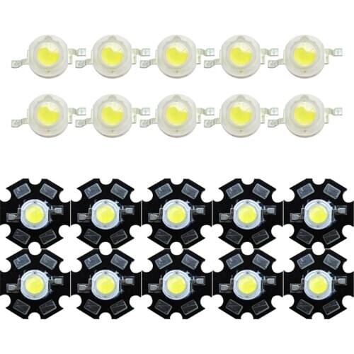 10pcs / 50pcs 1W 3W White Warm White Cold White 200~260LM LED Bulb Light Lamp 3000k 4500k 6000K 10000k 20000k 30000k