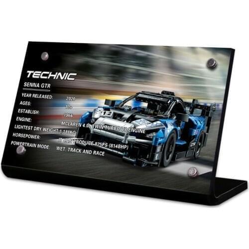 Acrylic Display Stand Brand For Technic McLaren Senna GTR 42123 Toys Building Blocks