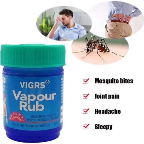 Vapour Rub White Cooling Balm Ointment For Anti Mosquito Headache Toothache Stomachache Dizziness Essential Oil Tiger Balm