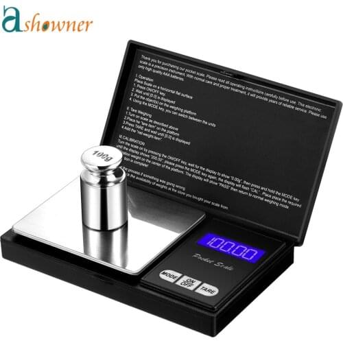 Oauee Digital Pocket Scale Gold Jewelry Mini Stainless Steel Electronic Scale Gram Balance Weight Scale Portable Pocket Scale