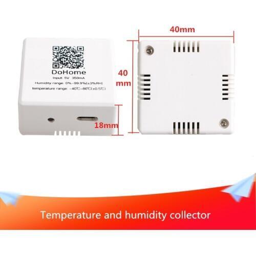 DoHome Support Siri Temperature and Humidity Collector Firmware Upgrade New Smart Small and Lightweight Phone Connection