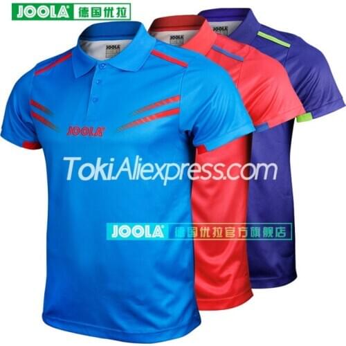 JOOLA Cologne Shirt (Star Model Aruna Quadri & Chen Weixing) Table Tennis Jersey / T-shirts for Men Women Ping Pong Clothes