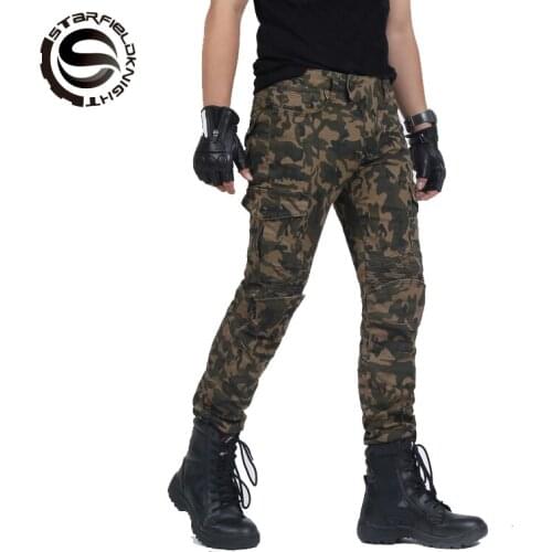 SFK 2pcs Knee Pads 2pcs Hip Pad Motorcycle Jeans Jaqueta Motoqueiro Motobike Racing Pants Motocross Trousers Pantalon Moto