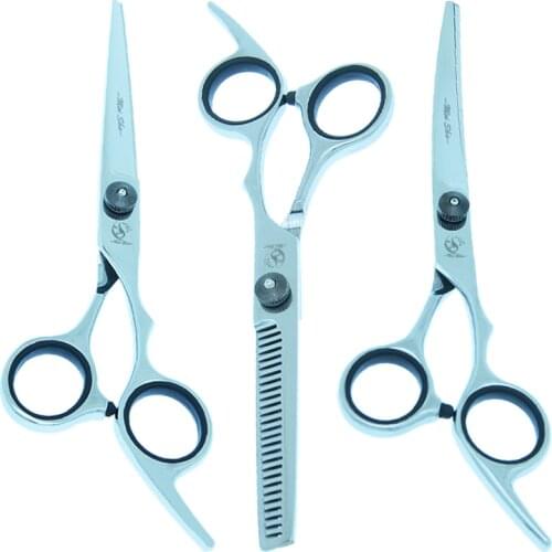 Meisha 6 inch Professional Pet Grooming Scissors Set for Hairdressing Dog Cutting Thinning Curved Shears Puppy Cliper HB0022