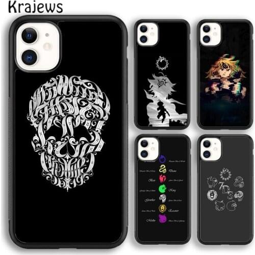 Krajews Anime Seven Deadly Sins TPU soft Phone Case Cover For iPhone 5s SE 2020 6s 7 8 plus X XS XR 11 12 mini pro max Shell
