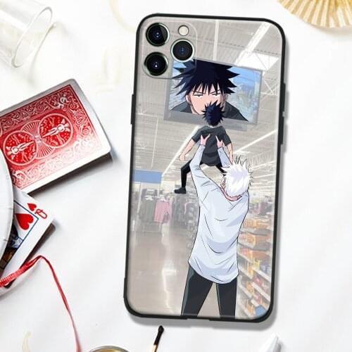 MEGUMI FUSHIGURO Jujutsu Kaisen Soft Silicone Glass Phone Case Cover Shell For IPhone SE 6s 7 8 Plus X XR XS 11 12 Mini Pro Max