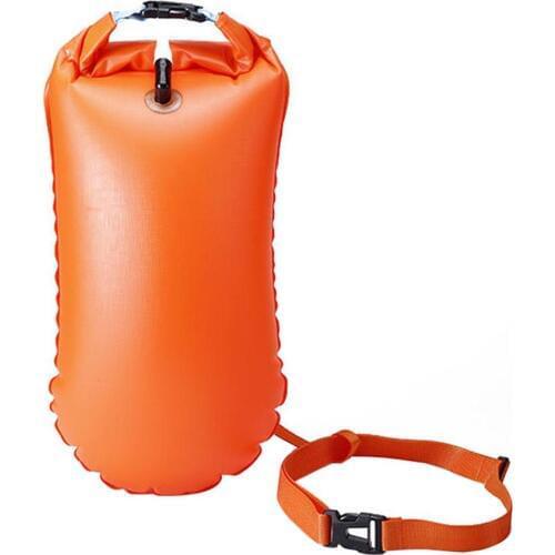 Inflatable Outdoor Swimming Buoy Bag Swimming Drifting Bag Water Swim Pool Training Lift Buoy