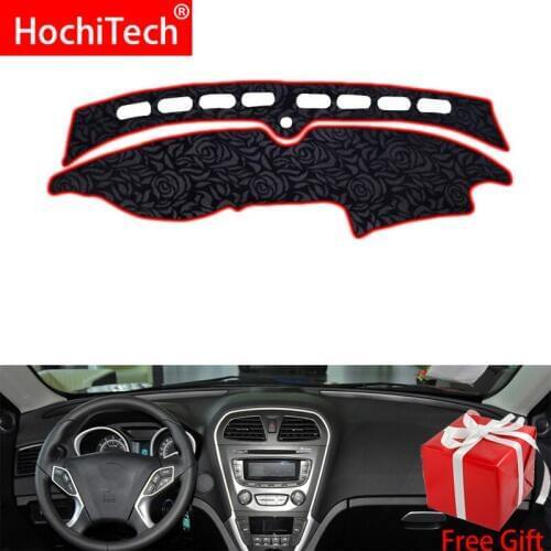 Rose Pattern Non-slip Dashmat Dash Mat Dashboard Cover Pad Cover Carpet Car Sticker for GAC Trumpchi GS5S 2012-2016 Car Styling