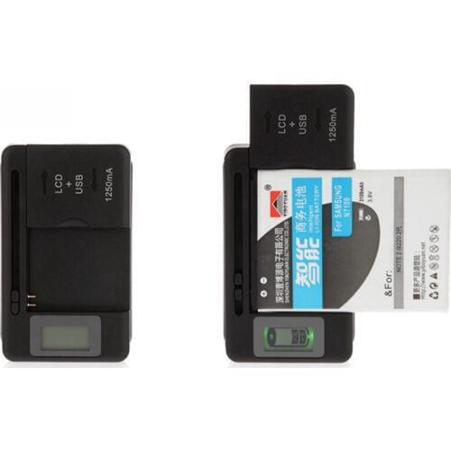 Aipinchun New Portable phone Universal Battery Charger LCD Indicator Screen+ USB-Port For Smartphone Battery EU Plug Drop