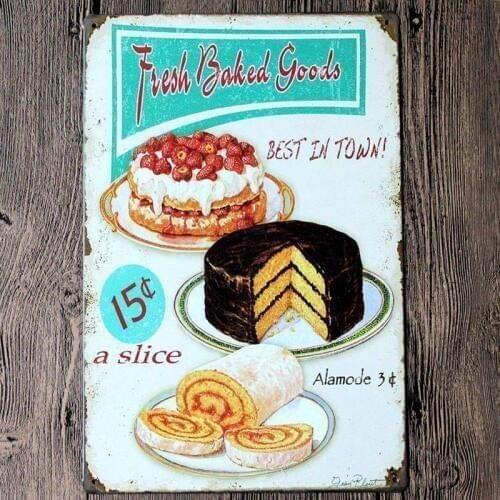 Tin Signs Metal Plate Wall Pub Kitchen Restaurant Home Art Decor Vintage Iron Poster Cuadros A6264