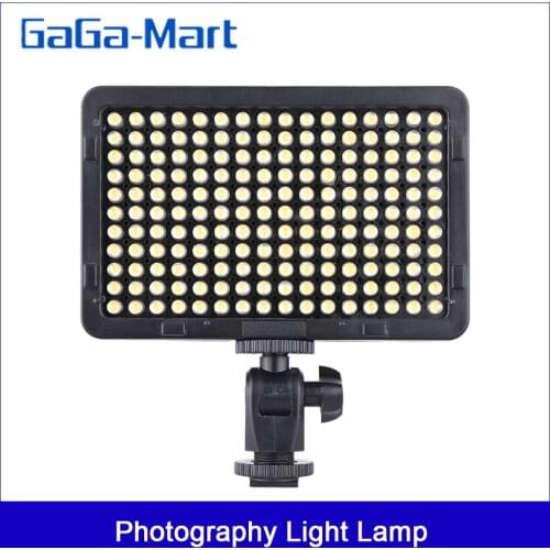 Portable Video Studio Photography Light Lamp Panel 176 LEDs 5600K for Cannon Nikon Pentax Olympus Camcorder DSLR Camera