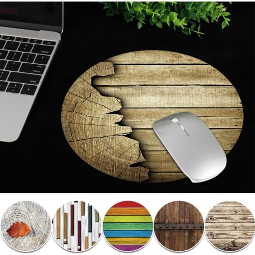 Anti-Slip Mouse Pad Gaming Mousepad PU Leather Desk Pad Writing Desk Mats Gamer Round Deskpad for Office Home PC Computer