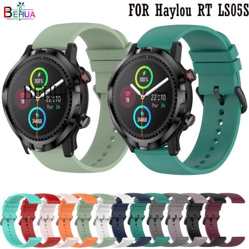 WatchBand Strap For Xiaomi Haylou RT LS05S / Haylou LS02 Smart Silicone Wristband For Xiaomi MI Watch Color Bracelet Watchstrap