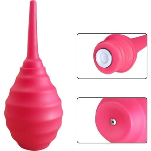Wetips Silicone Pear Enema Shower Pera Anal Cleansing Ducha Higienica Poire De Lavement Anal Cleaner Anal Enema Cleansing