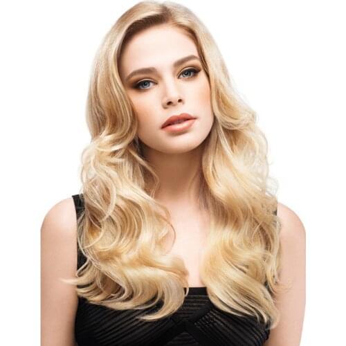 26 Inch Golden Body Wave Wig Synthetic Natural Hair For Black Women Long Wavy Wig Side Part Afro Wigs Cosplay Wigs Fake Hair