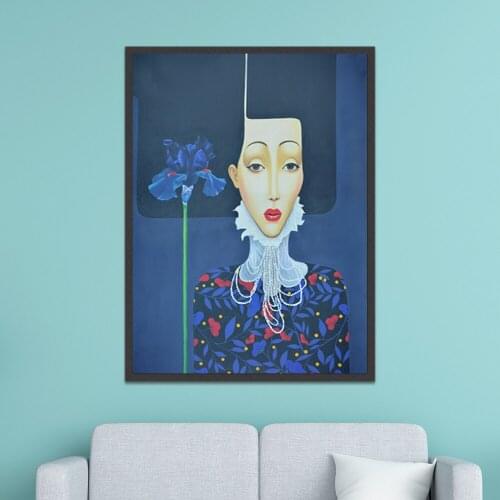 Nordic Modern Abstract Woman Character Canvas Painting Poster Print Decor Wall Art Pictures For Living Room Bedroom Unstretched
