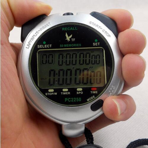 Tianfu 50 stopwatch stopwatch PC2250 double track running stopwatch timing